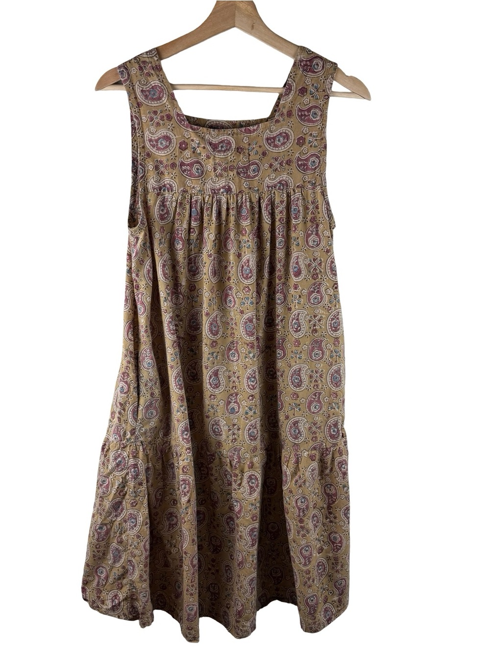 Conscious Clothing Midi Dress Paisley Cottage Ethical Size Small